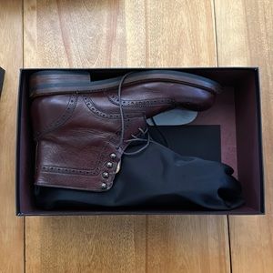 Beckett Simonon Nolan Brogue Boots 9.5D Men’s Bordeaux